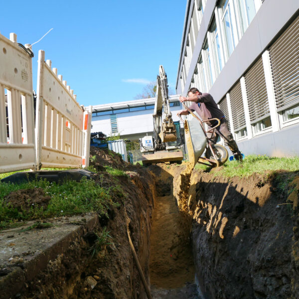 Verlegung von Regen- und Schmutzwasserleitungen