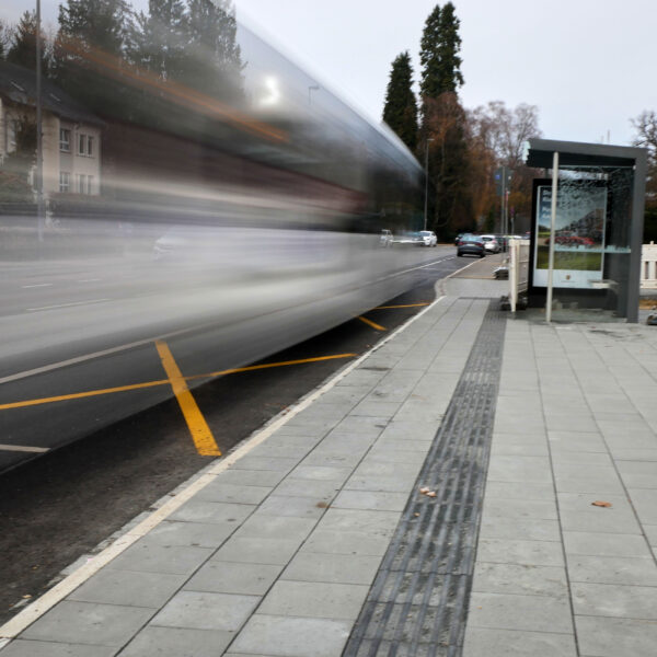 Anlage von Gehwegen und Treppenanlagen mit taktiler Wegführung