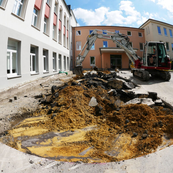 Umfangreiche Sanierungsmaßnahmen am Aachener Vinzenz-Heim aufgrund eines Wassereintritts
