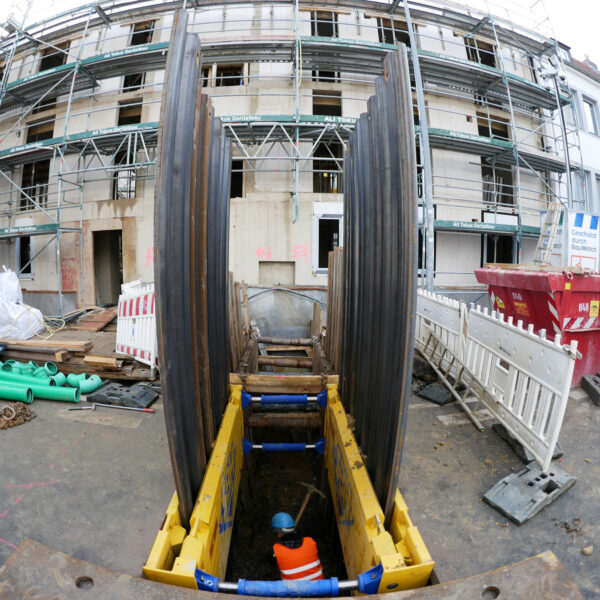 Ausführung von Arbeiten für die Versorgungsleitungen