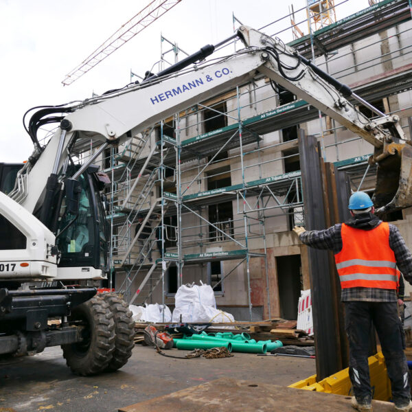 Ausführung von Arbeiten für die Versorgungsleitungen