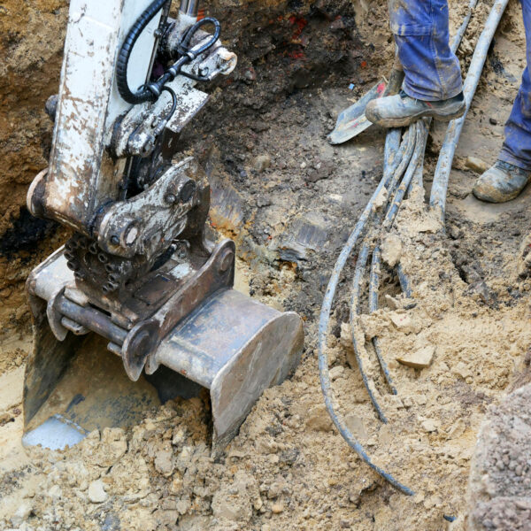 Ausführung von Arbeiten für die Versorgungsleitungen