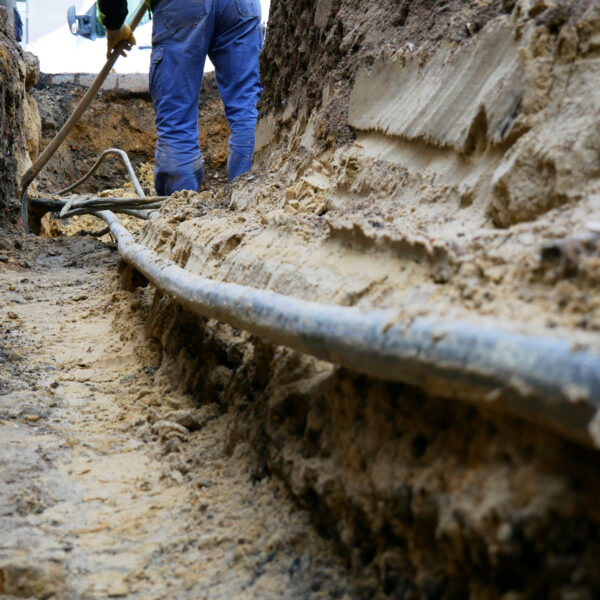 Ausführung von Arbeiten für die Versorgungsleitungen