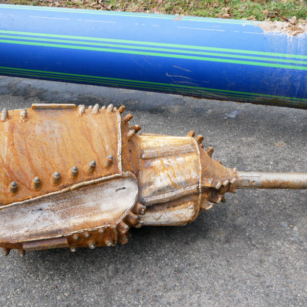 Vorbereitungsarbeiten für die Verlegung einer 500ER WASSERLEITUNG in Alsdorf